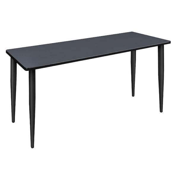 Regency Kahlo Training Tables, 72 W, 24 L, 29 H, Wood, Metal Top, Grey MTPL7224GYBK - main